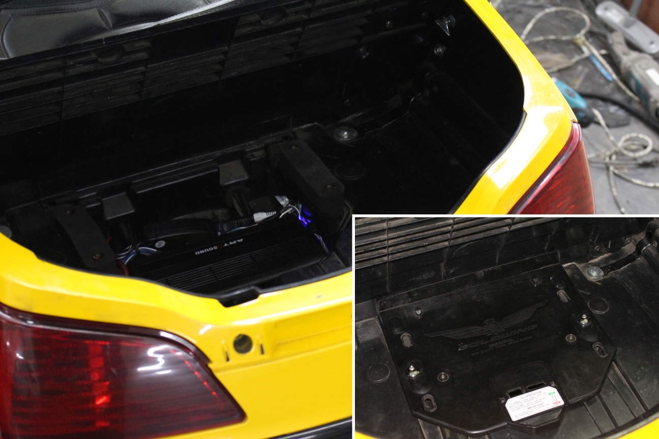 Усилитили в багажнике Honda GL 1800 GoldWing : интернет магазин автозвука и аксессуаров kSize.ru
