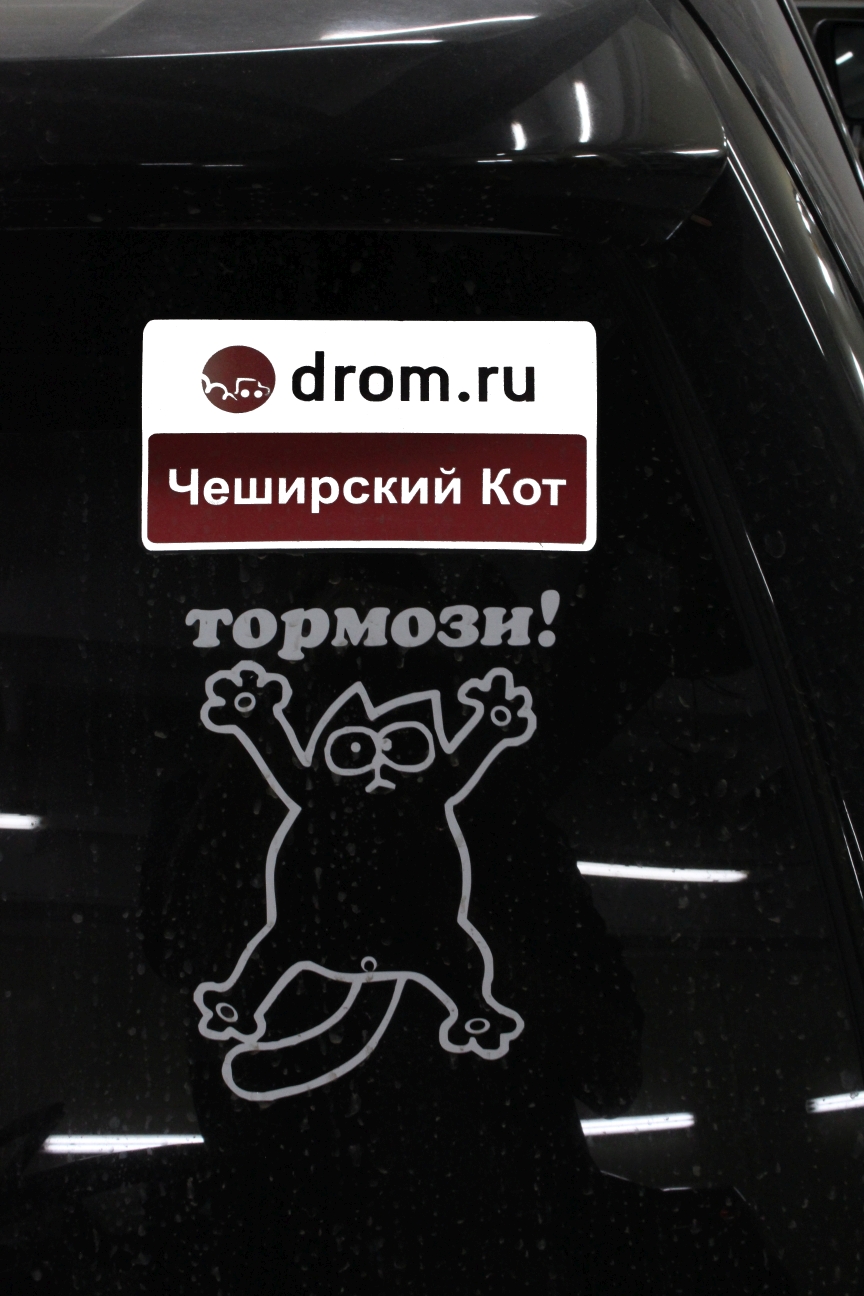 Наклейка Не тормози на Subaru Forester SG в магазине автозвука и аксессуаров kSize.ru