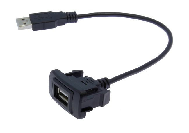 USB разъем в штатную заглушку для Toyota до 2010 1