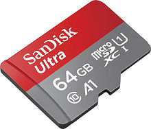 Карта памяти 64GB Sandisk microSDHC class 10 