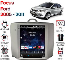 Штатная магнитола Ford Focus 2005 - 2011 Wide Media KS5013QR-3/32 (авто с кондиционером)