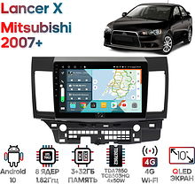Штатная магнитола Mitsubishi Lancer X 2007+ Wide Media KS1047QR-3/32 для авто с Rockford