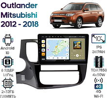 Штатная магнитола Mitsubishi Outlander 2012 - 2018 Wide Media MT1216QT-2/32