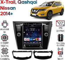Штатная магнитола Nissan Qashqai, X-Trail 2014+ Wide Media KS5028QR-3/32 (авто без Navi и 360)