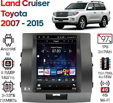Штатная магнитола Toyota Land Cruiser 2007 - 2015 Wide Media KS5064QR-3/32 (левый руль) тип 2