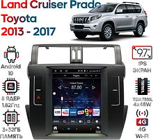 Штатная магнитола Toyota Land Cruiser Prado 2013 - 2017 Wide Media KS5034QR-3/32 (левый руль)